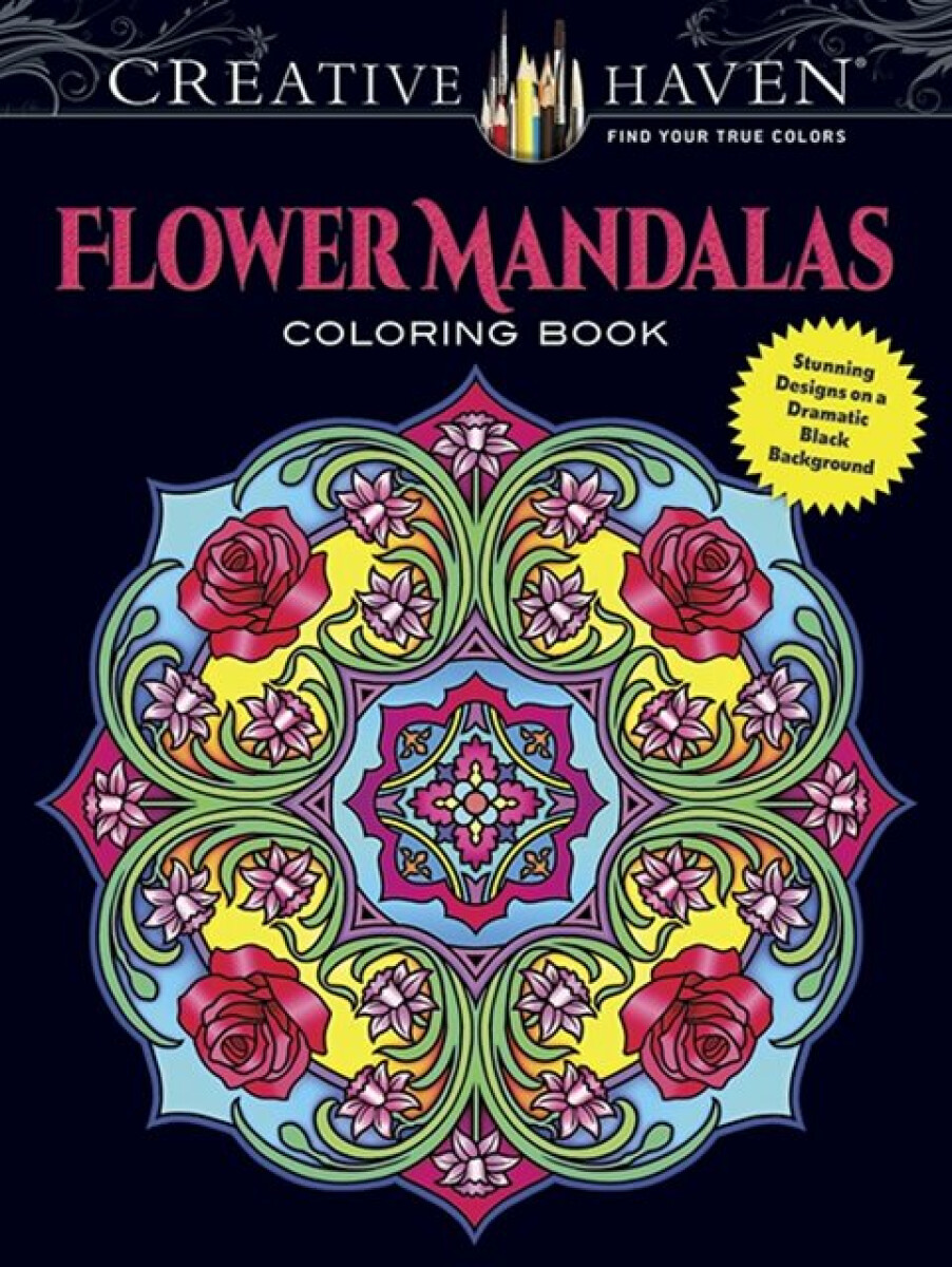 Creative Haven Flower Mandalas Coloring Book - Marty Noble