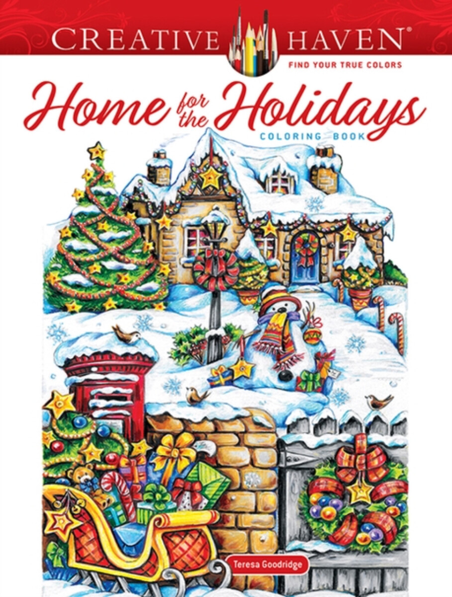 Kniha Creative Haven Home for the Holidays Coloring Book