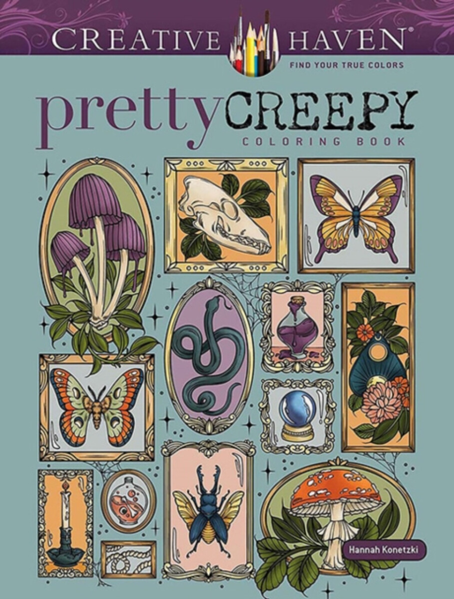 Kniha Creative Haven Pretty Creepy Coloring Book