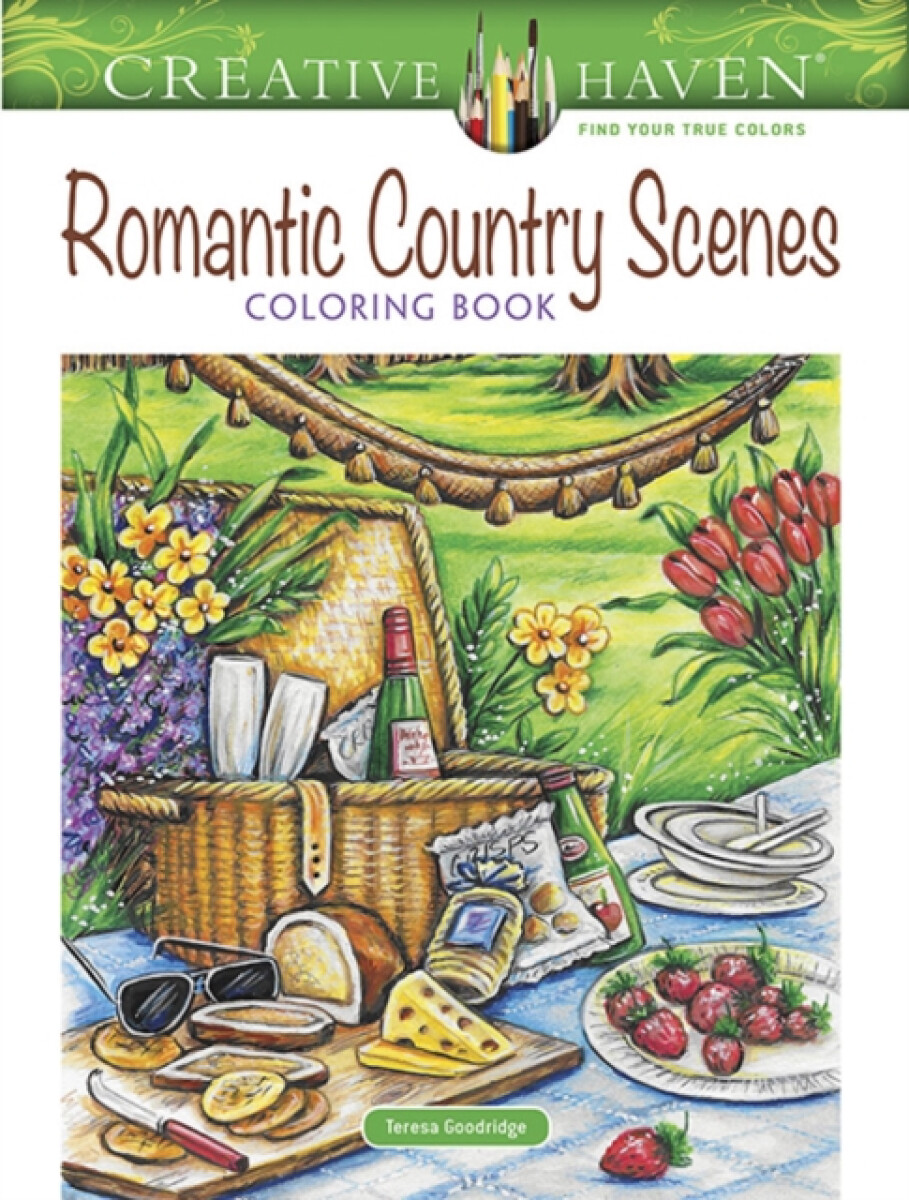 Kniha Creative Haven Romantic Country Scenes Coloring Book