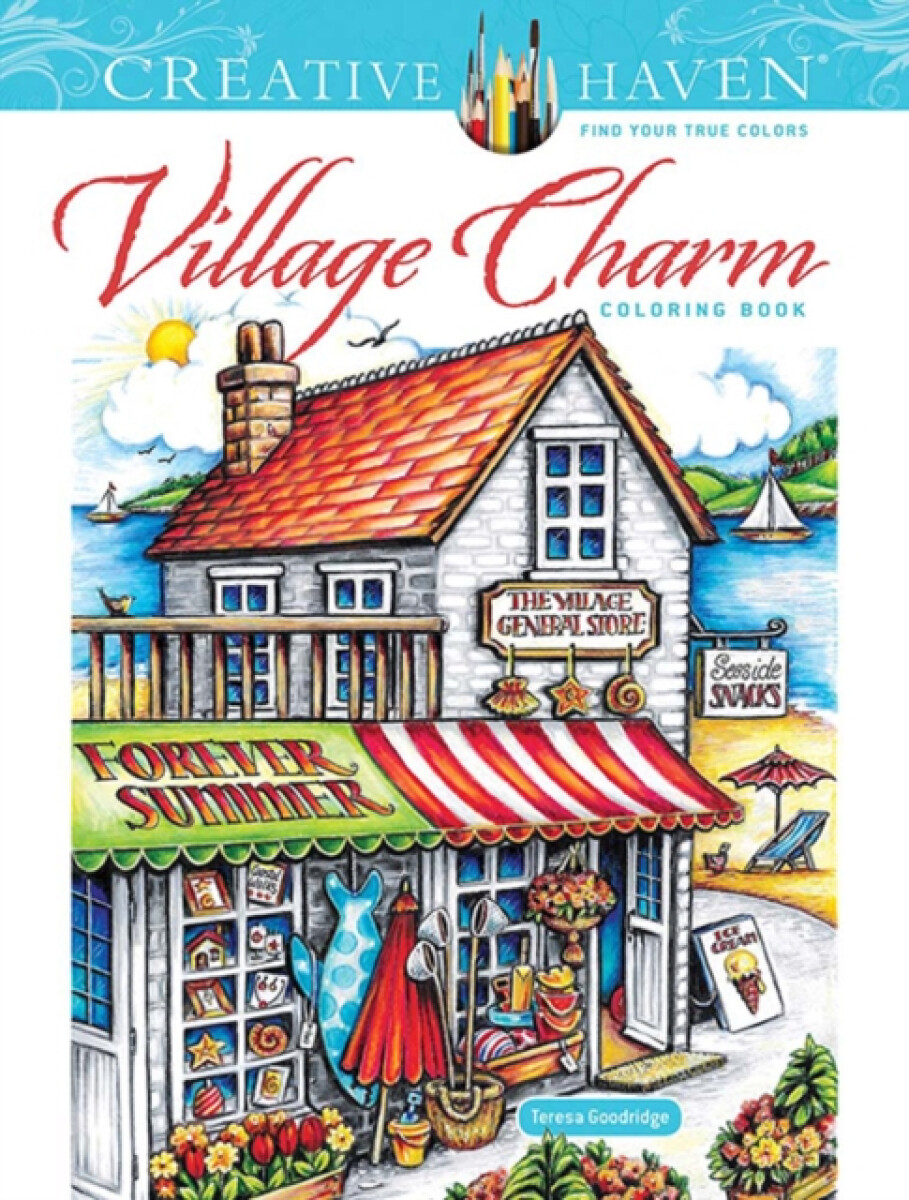 Kniha Creative Haven Village Charm Coloring Book