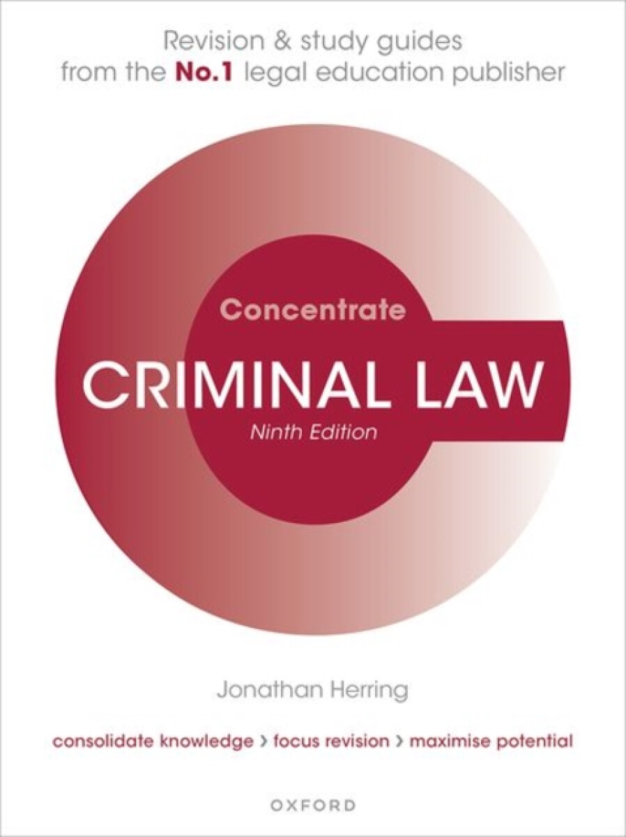 Kniha Criminal Law Concentrate