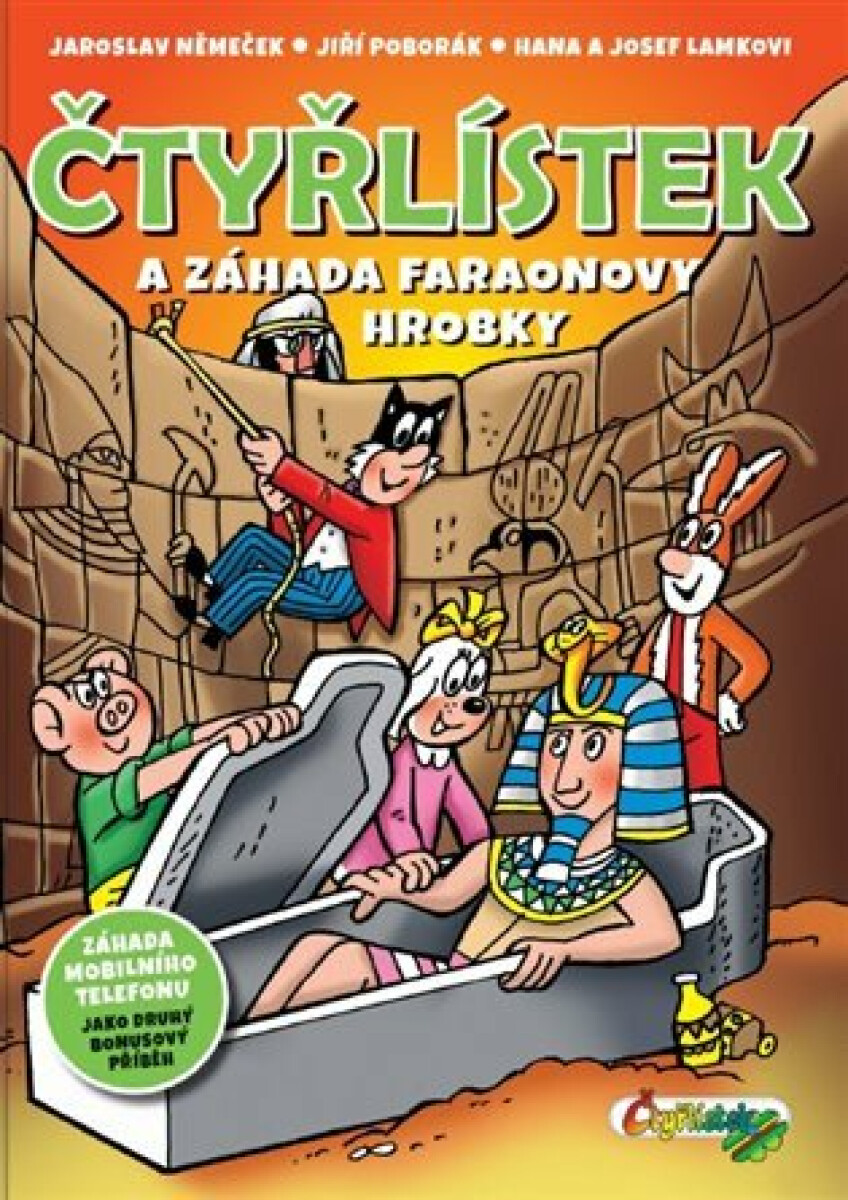 Kniha Čtyřlístek a záhada faraonovy hrobky