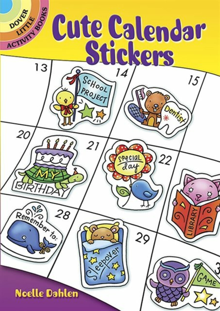 Kniha Cute Calendar Stickers