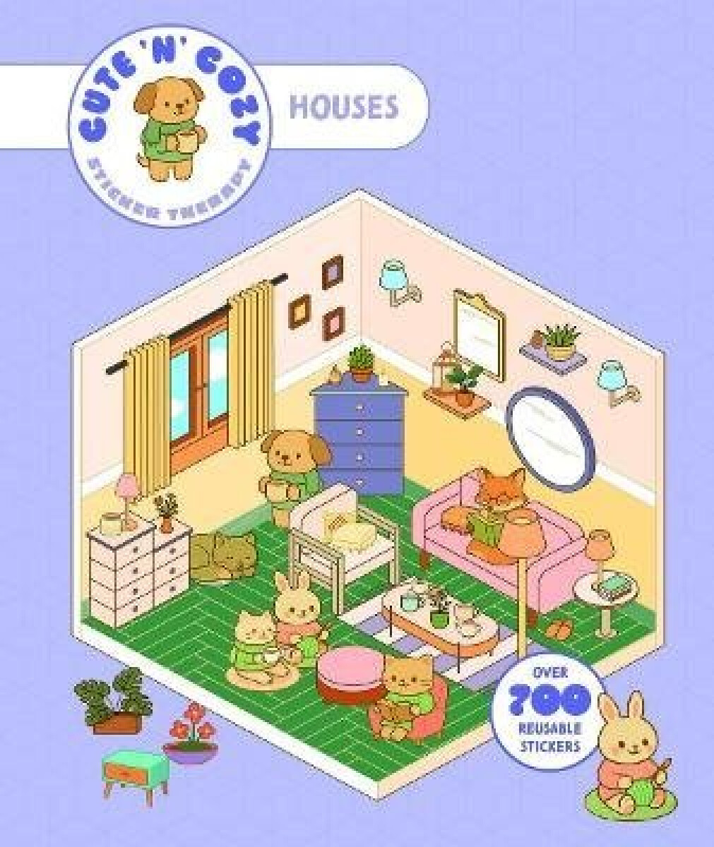 Kniha Cute 'n' Cozy Sticker Therapy: Homes
