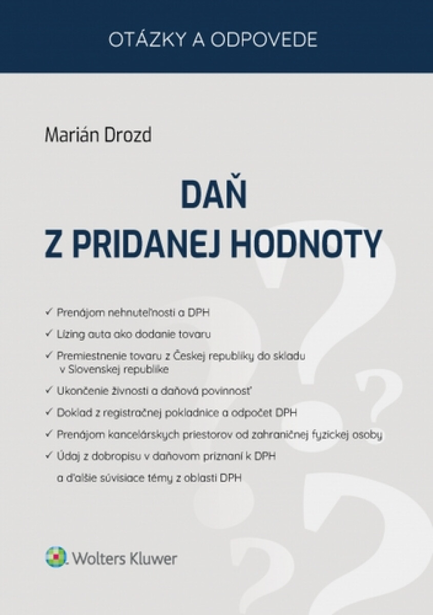 Daň z pridanej hodnoty koupíte na Knihydobrovsky.cz