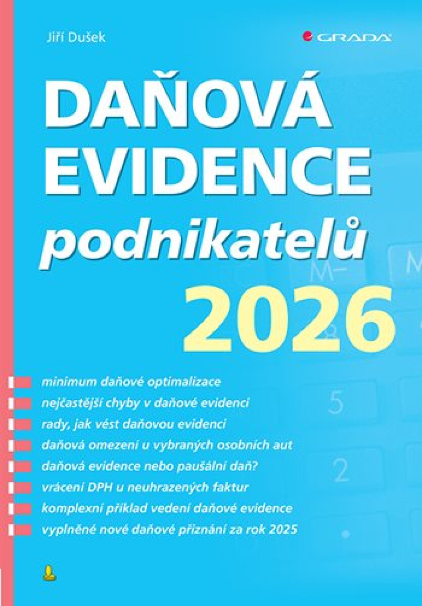 Daňová evidence podnikatelů 2026 - Jiří Dušek