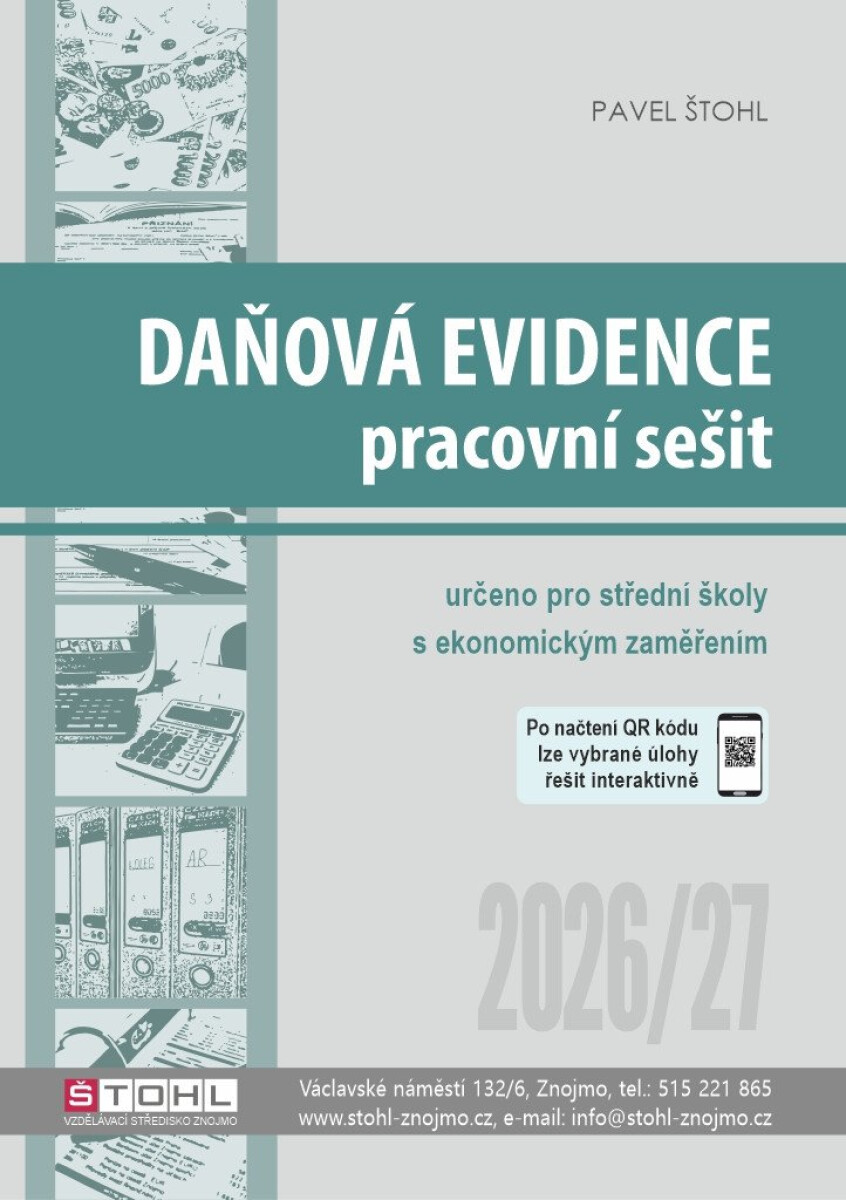 Daňová evidence - pracovní sešit 2026/27