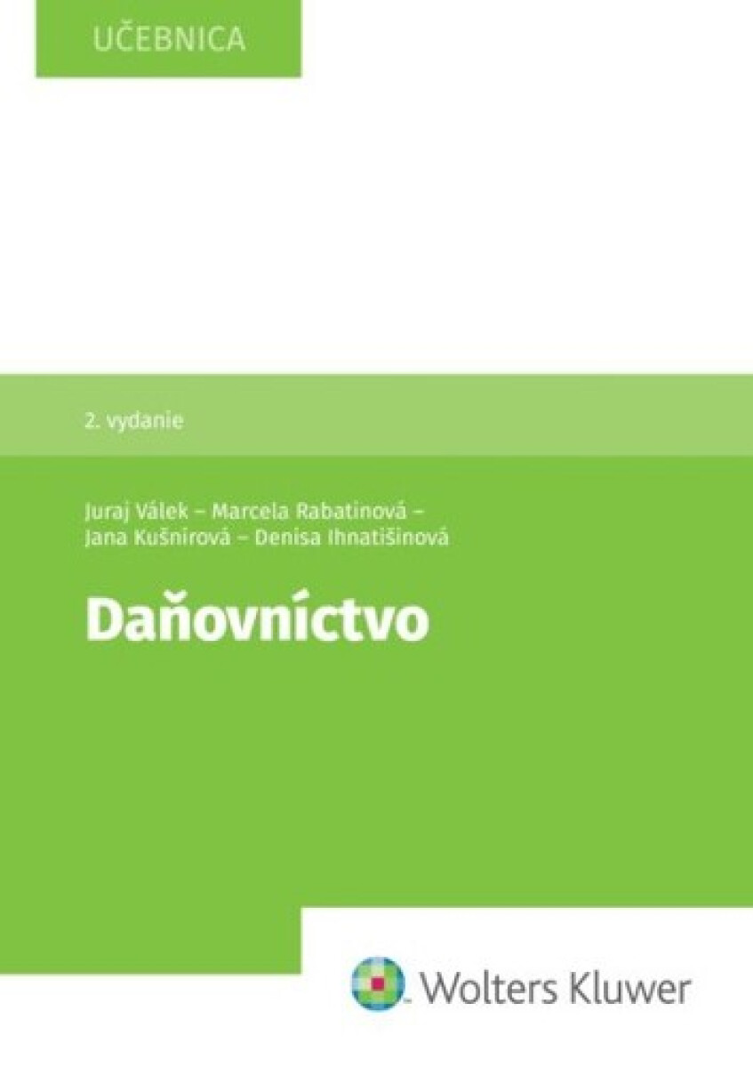 Kniha Daňovníctvo
