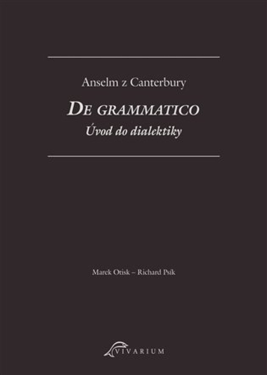 Kniha De grammatico. Úvod do dialektiky