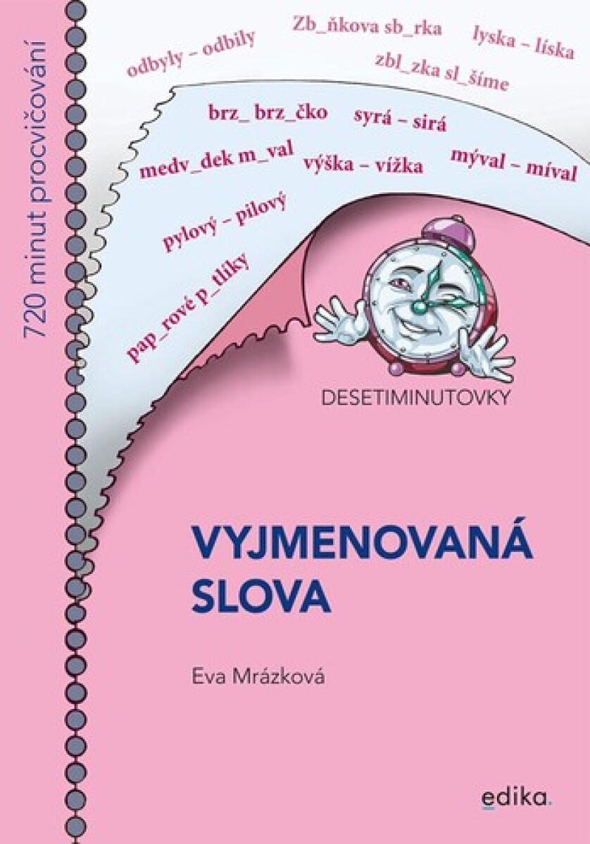 Kniha Desetiminutovky. Vyjmenovaná slova