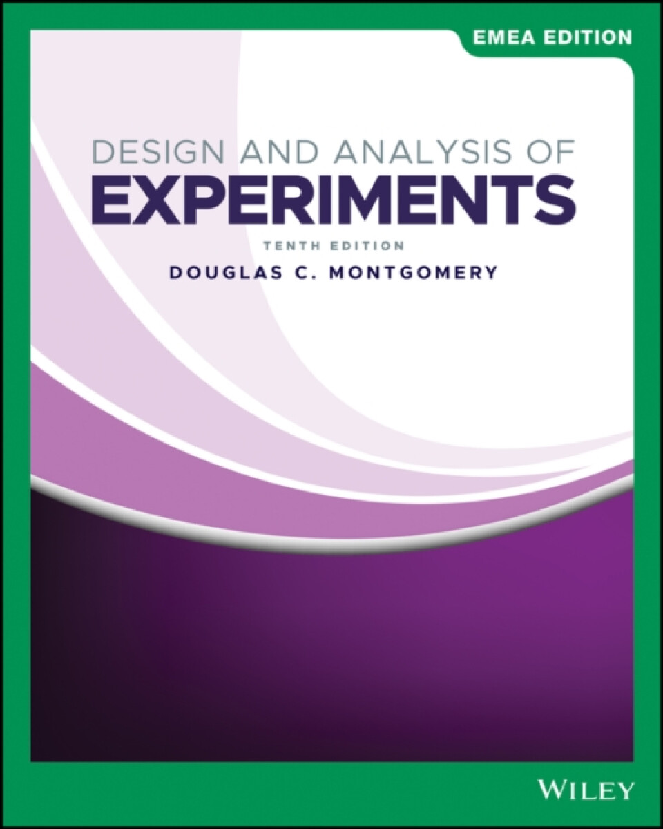 Kniha Design and Analysis of Experiments, EMEA Edition