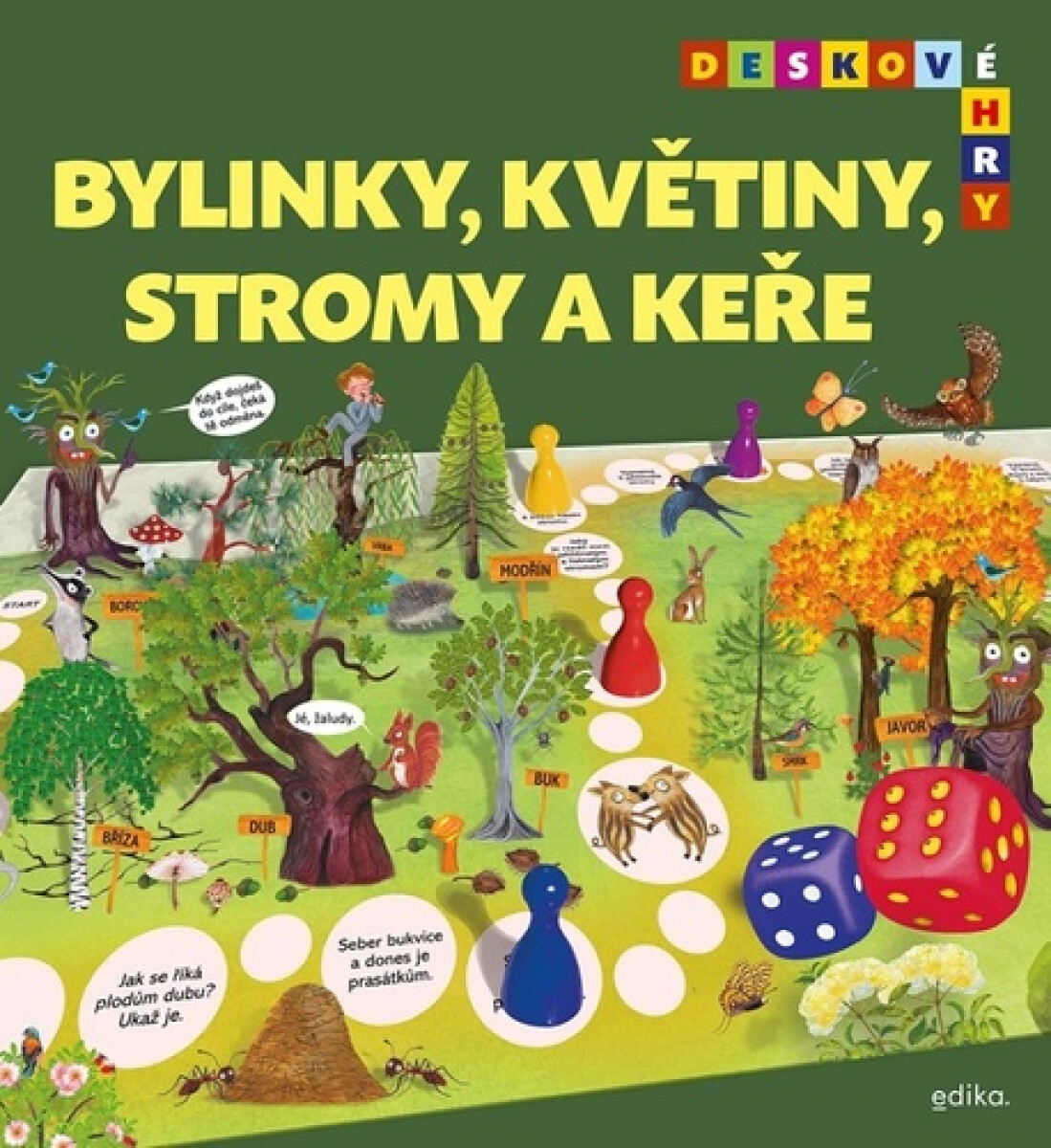 Kniha Deskové hry: Bylinky, květiny, stromy a keře