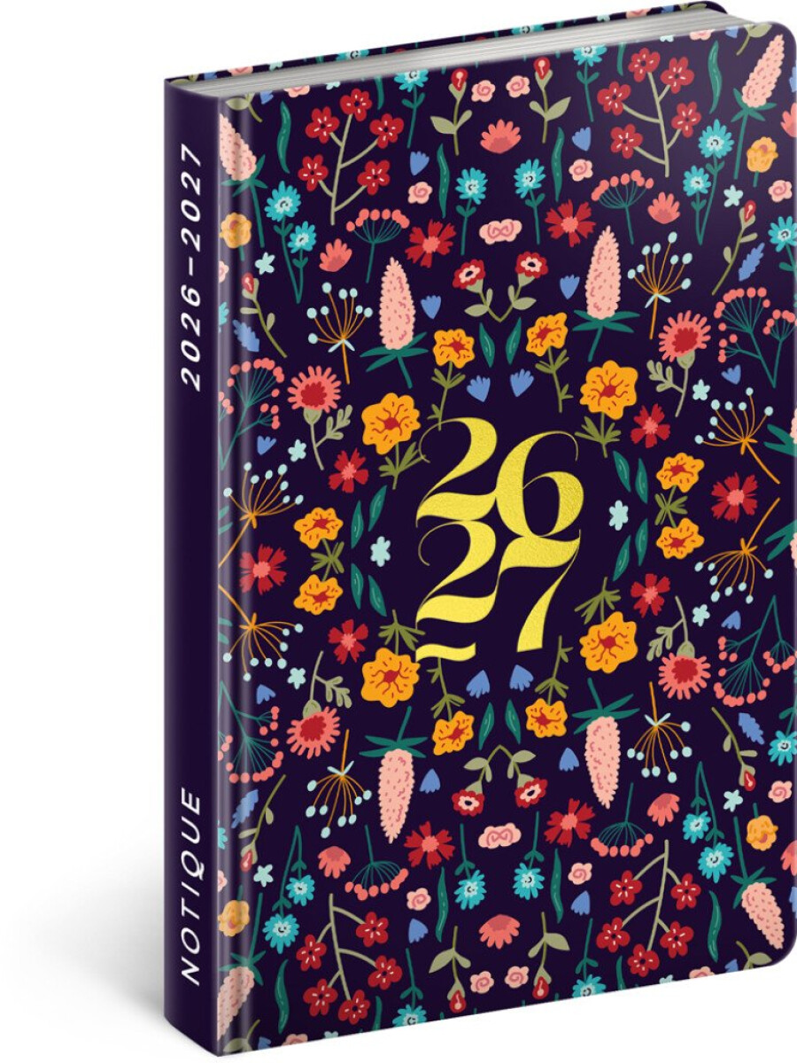 Diář 18měsíční 2026/2027 Petito – Flóra, 11 x 16 cm