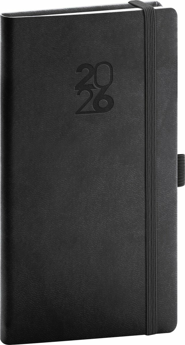 Kapesní diář Aprint Top 2026 černý
