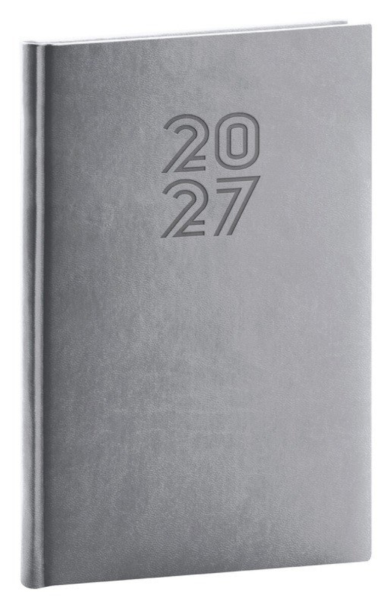 Notique týdenní diář Aprint 2027 šedý 15 × 21 cm