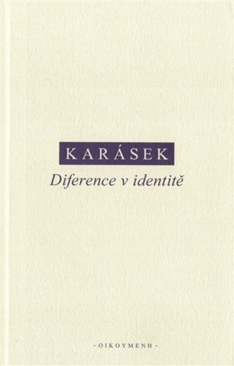 Kniha Diference v identitě
