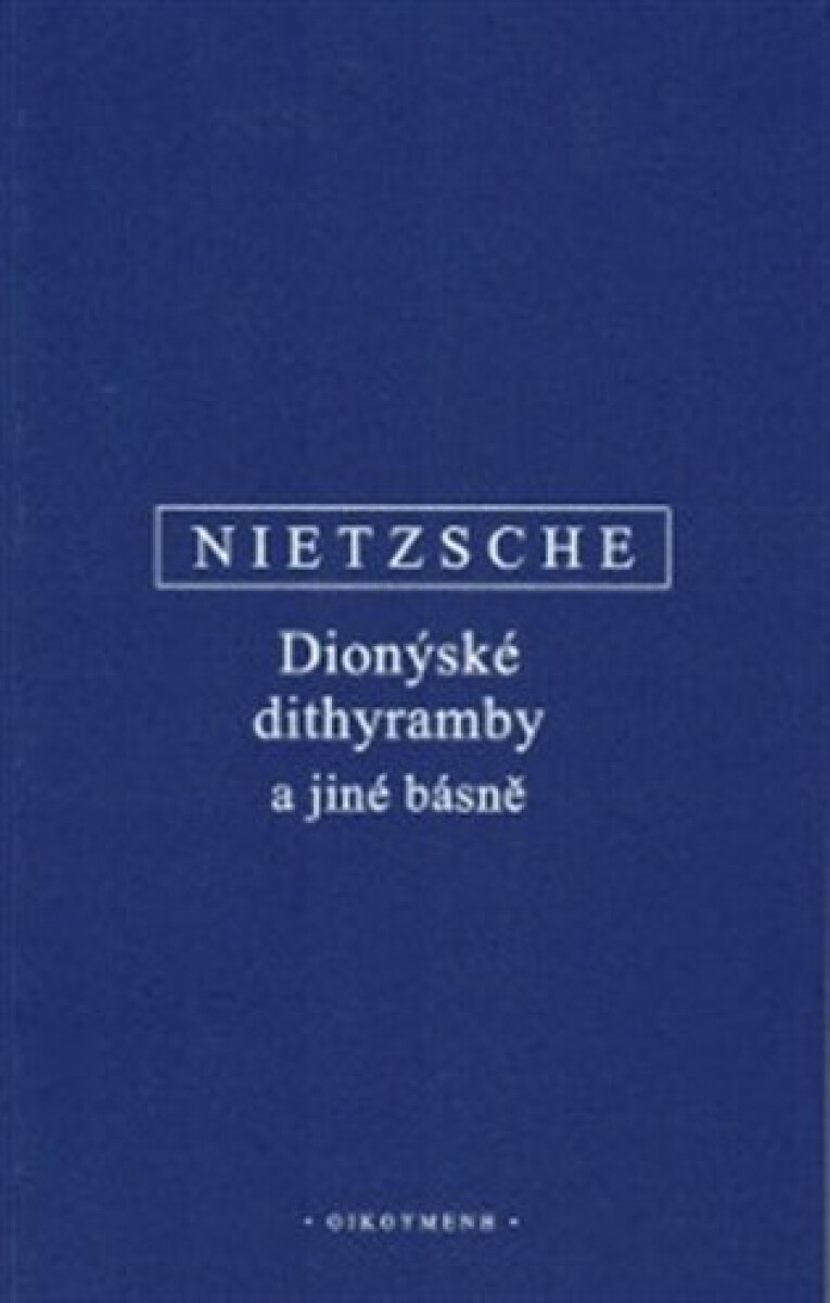 Kniha Dionýské dithyramby a jiné básně