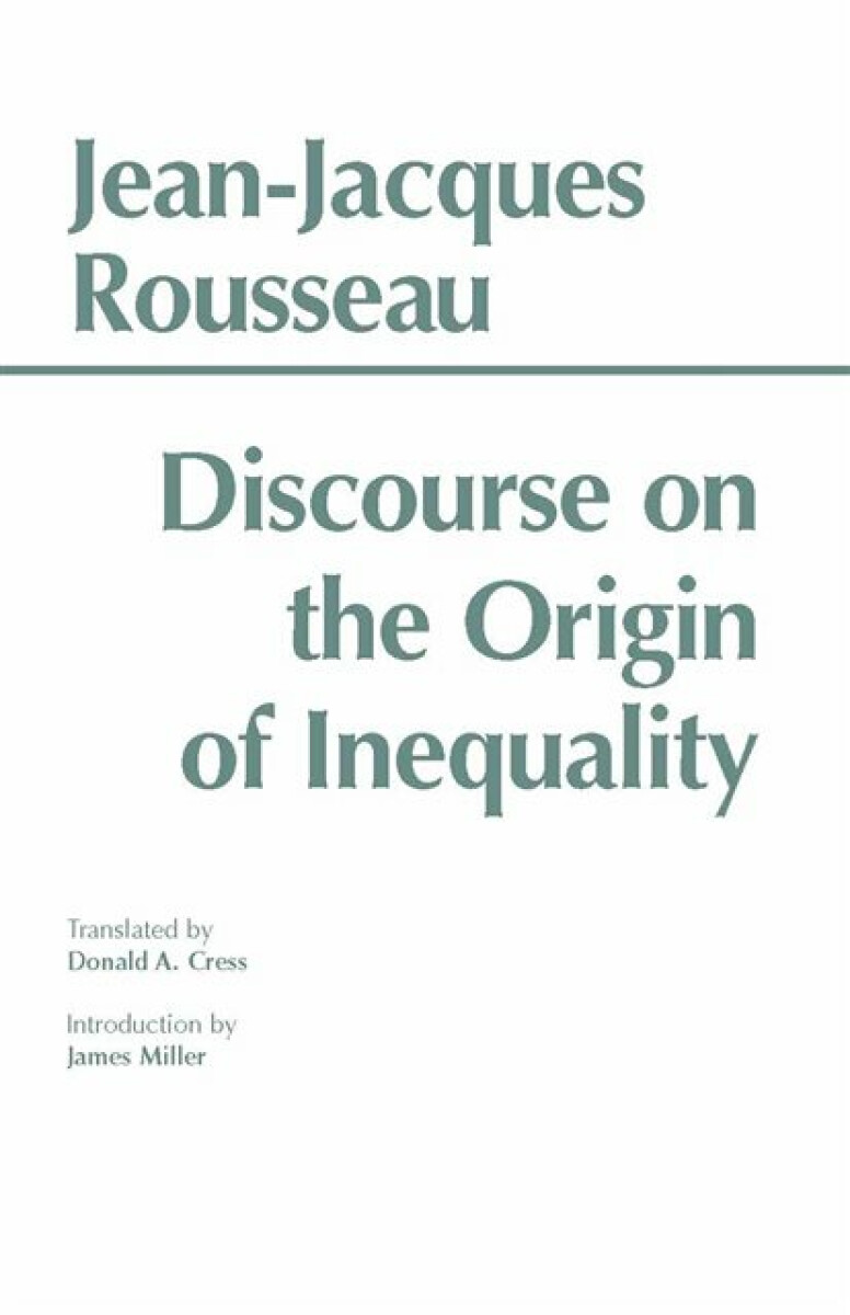 Kniha Discourse on the Origin of Inequality