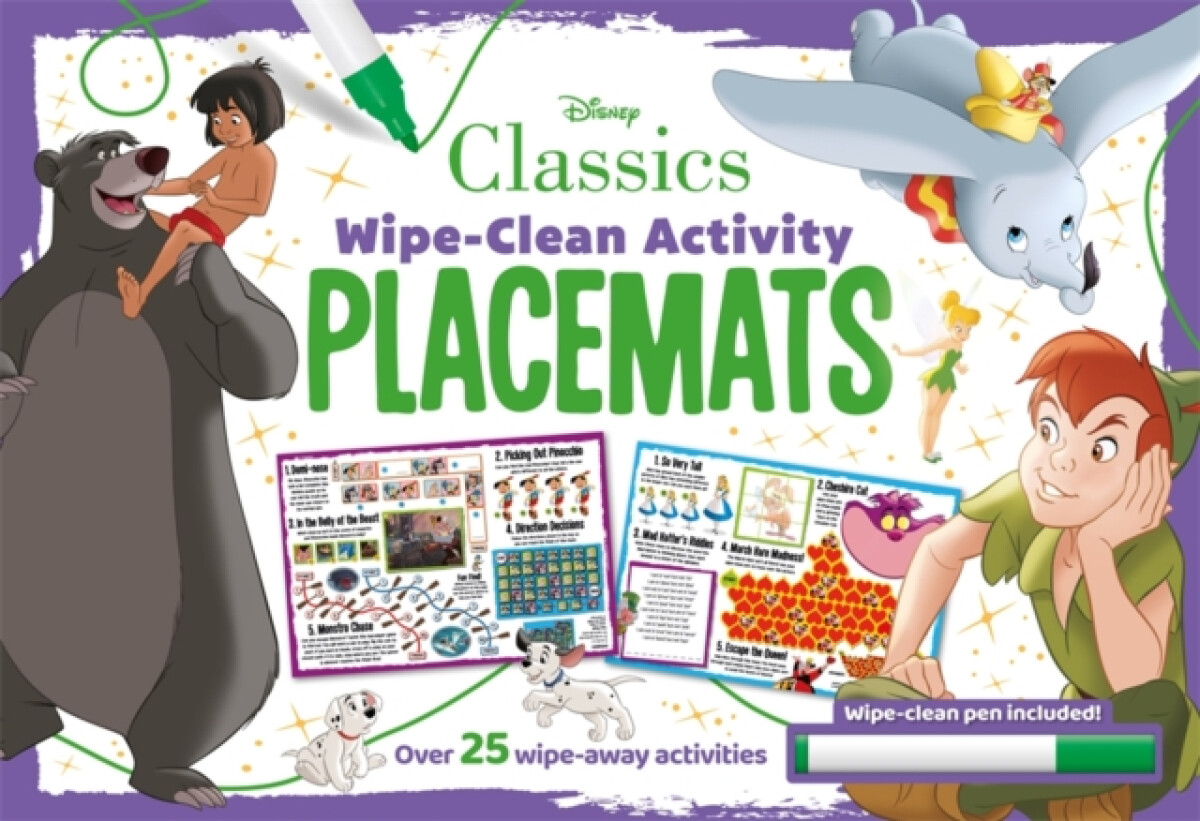 Kniha Disney Classics: Wipe-Clean Activity Placemats