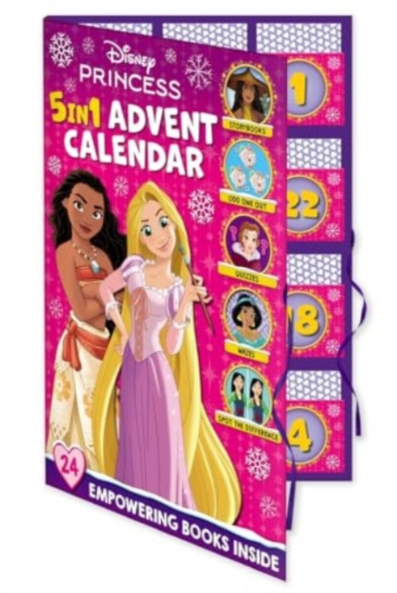 Kniha Disney Princess: 5-in-1 Advent Calendar