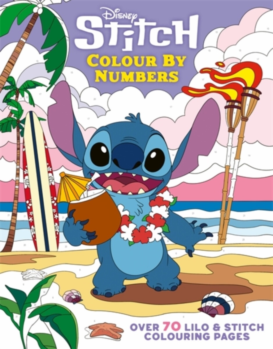 Kniha Disney Stitch Colour By Numbers