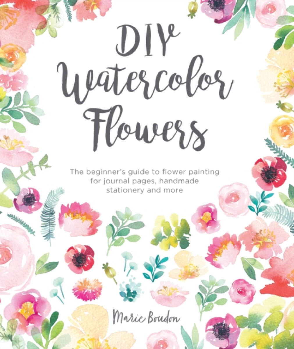 Kniha DIY Watercolor Flowers