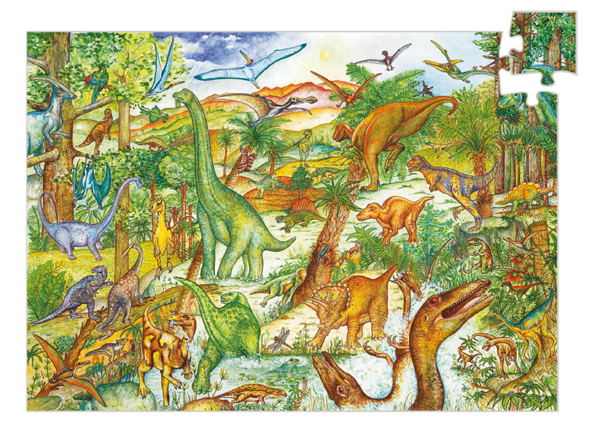 Kniha DJECO Obrázkové puzzle Dinosauři