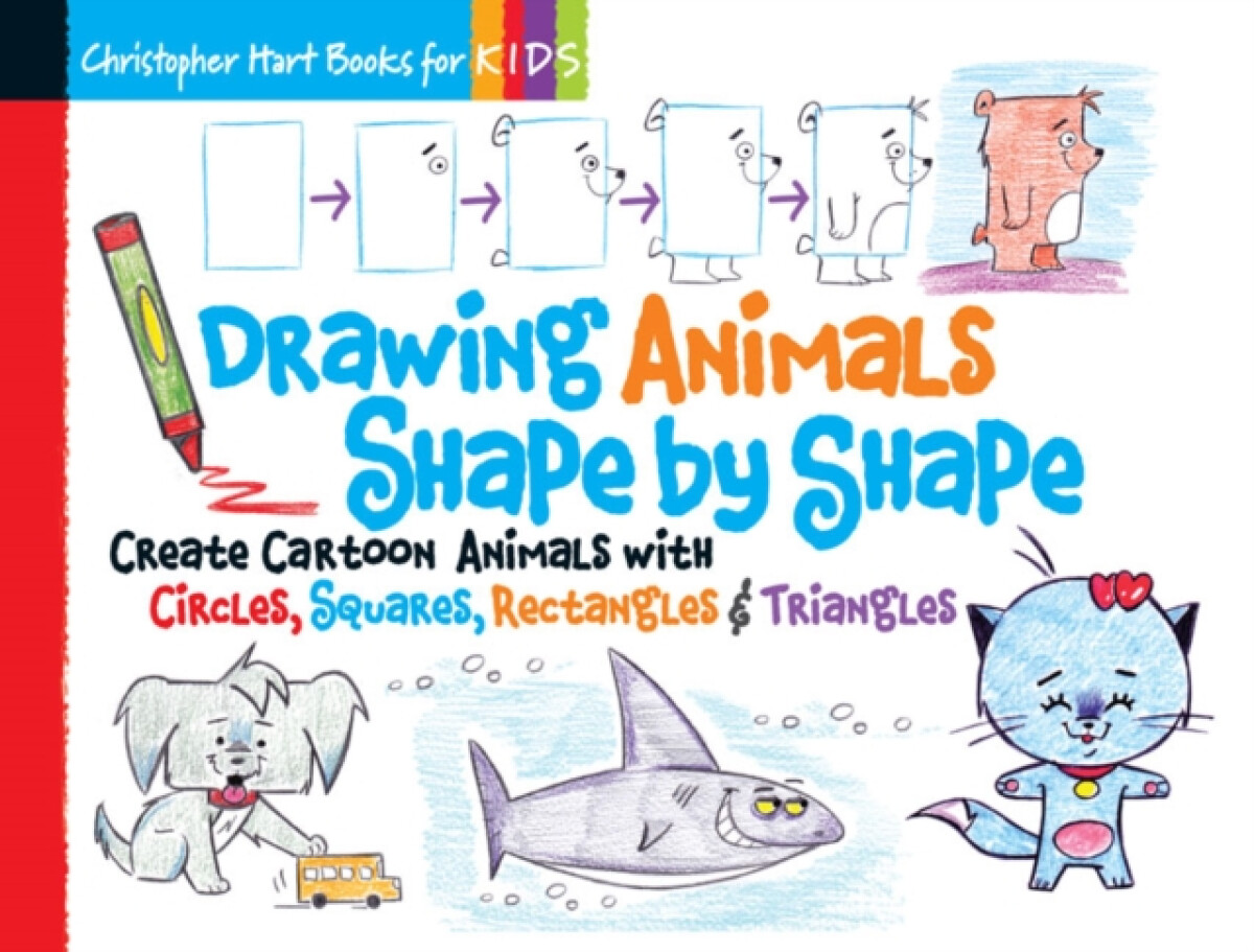 Kniha Drawing Animals Shape by Shape