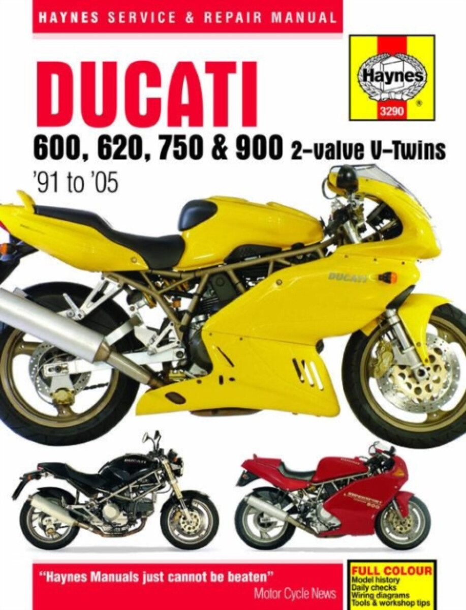Kniha Ducati 600, 620, 750 a 900 2-valve V-Twins (91 - 05) Haynes Repair Manual