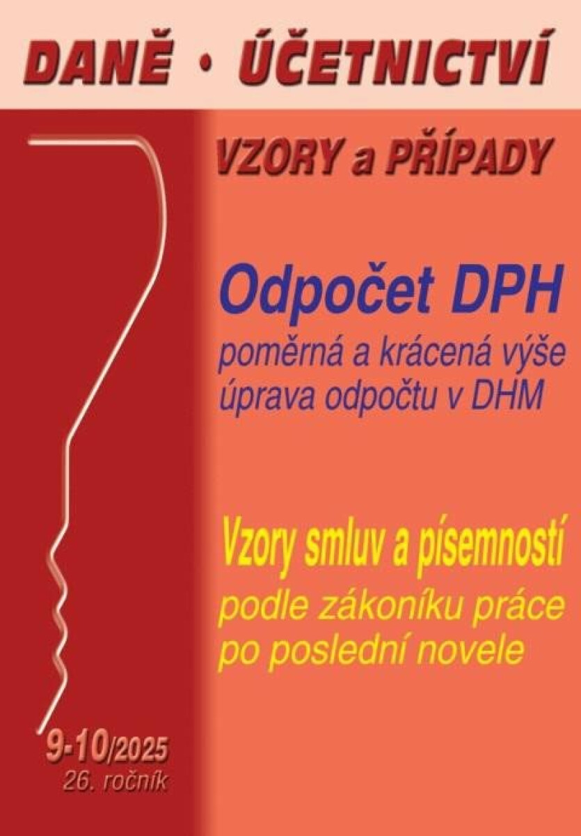 Kniha Daně, účetnictví, vzory a případy 9-10/2025