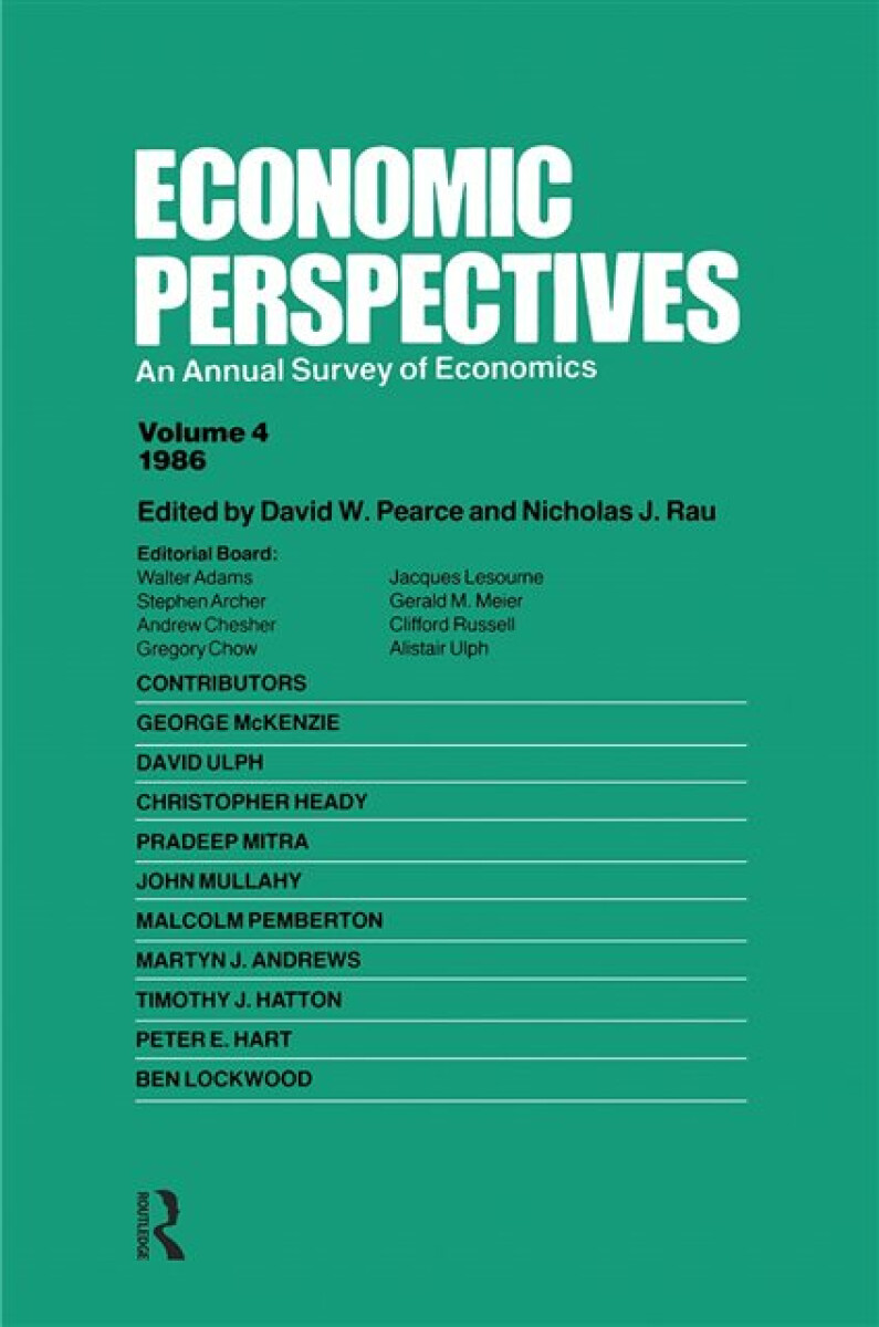 Kniha Economic Perspectives (Vol 4)
