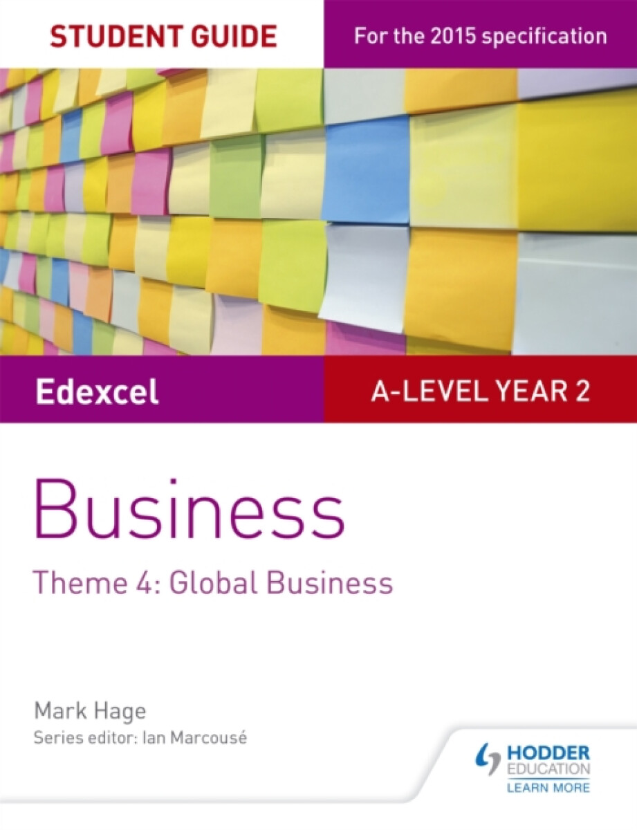 Kniha Edexcel A-level Business Student Guide: Theme 4: Global Business