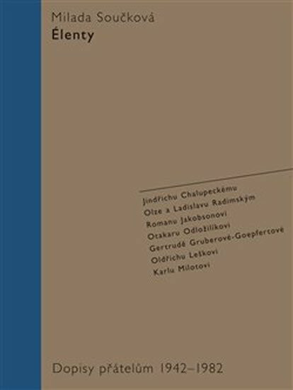 Kniha Élenty - Dopisy přátelům 1942-1982