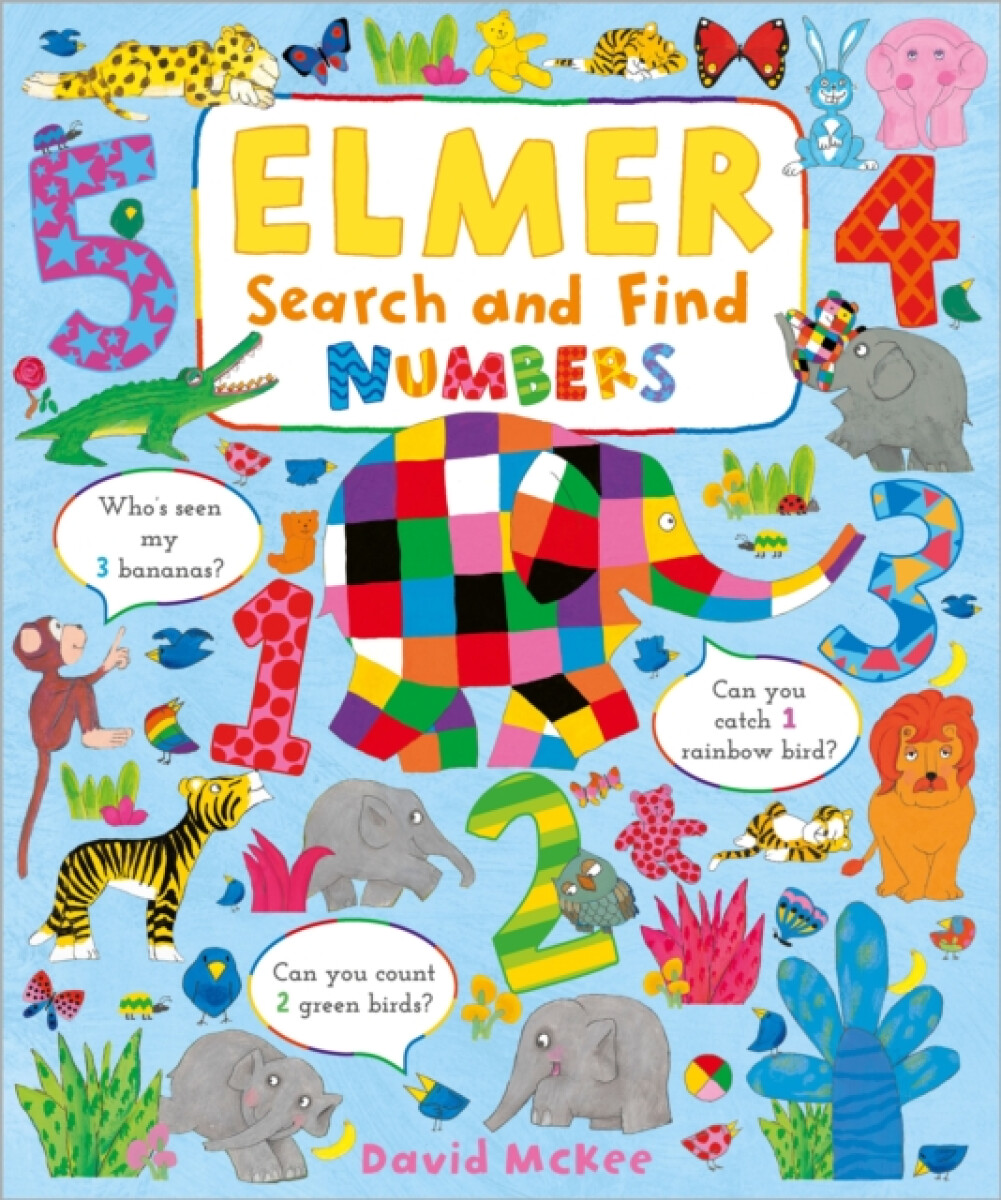 Kniha Elmer Search and Find Numbers