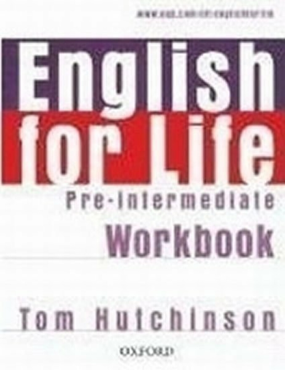 Kniha English for Life Pre-intermediate Workbook Without Key