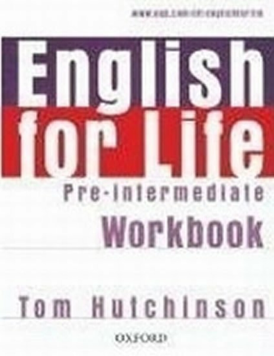 Kniha English for Life Pre-intermediate Workbook Without Key