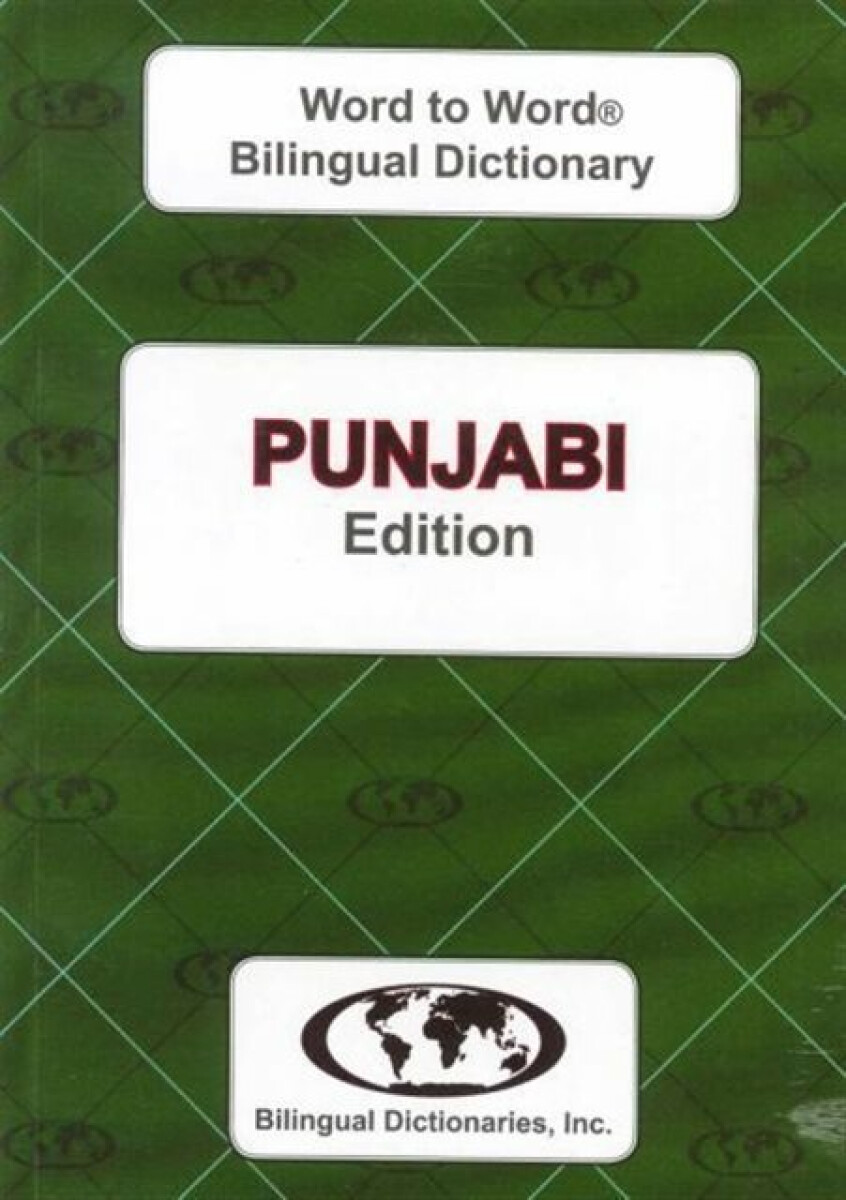English-Punjabi & Punjabi-English Word-to-Word Dictionary - C. Sesma