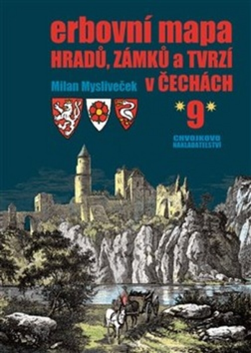 Kniha Erbovní mapa hradů, zámků a tvrzí v Čechách 9