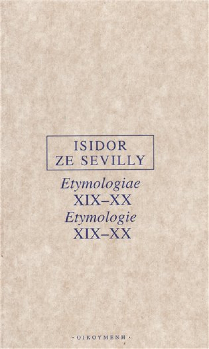 Kniha Etymologie XIX-XX