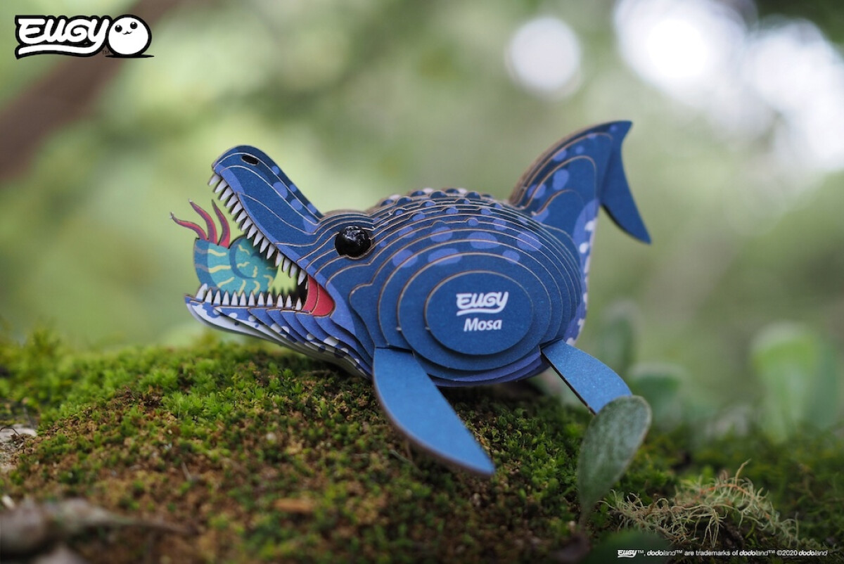 EUGY Mosasaurus 3D kartonová skládačka (obrázek 7)