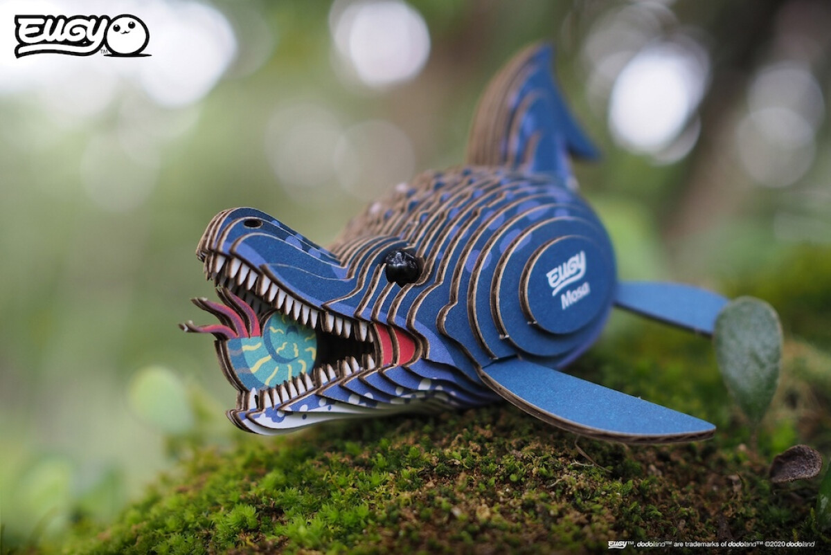 EUGY Mosasaurus 3D kartonová skládačka (obrázek 8)