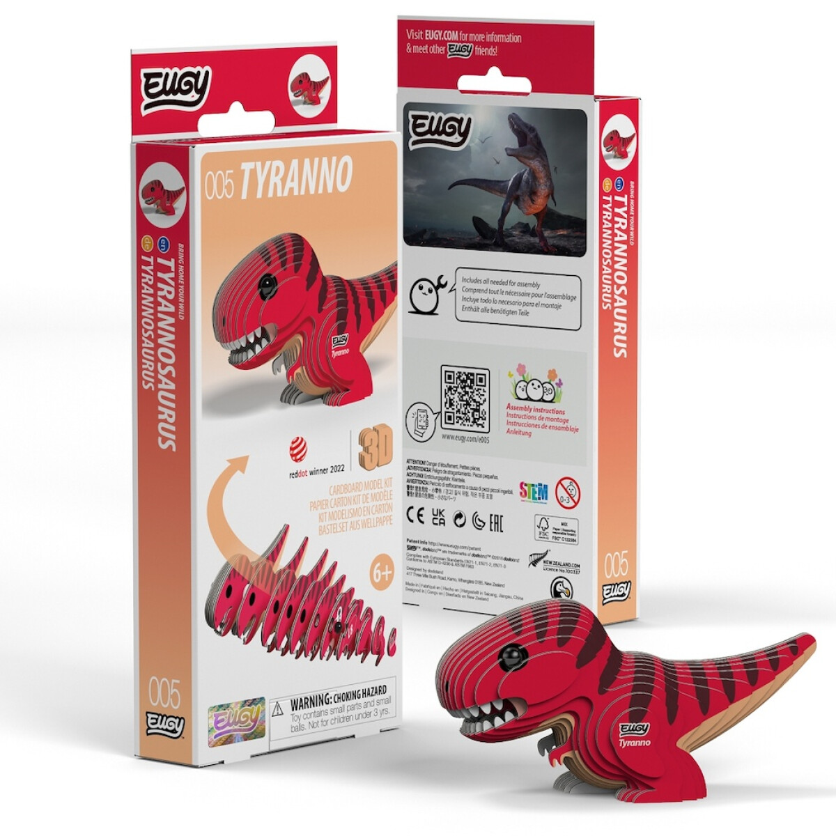 EUGY Tyranosaurus 3D kartonová skládačka (obrázek 5)