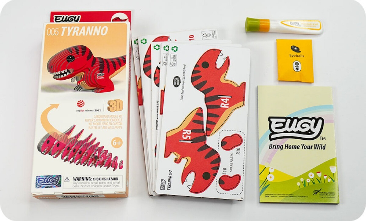 EUGY Tyranosaurus 3D kartonová skládačka (obrázek 6)