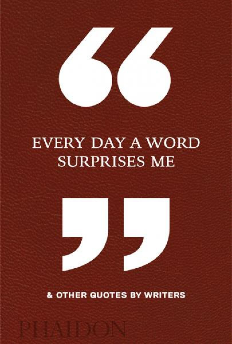 Kniha Every Day a Word Surprises Me a Other Quotes by Writers