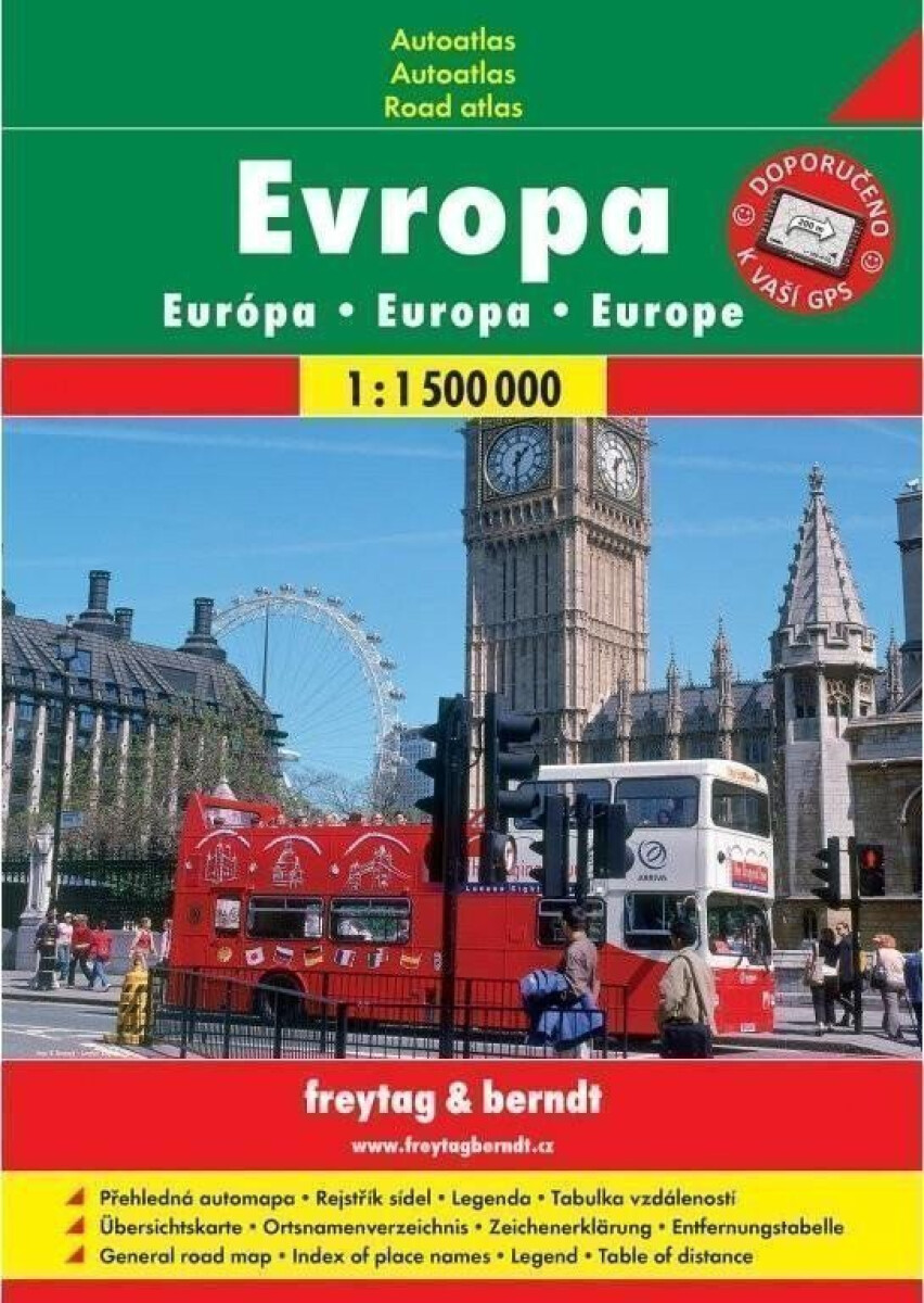 Levně Evropa autoatlas 1:1 500 000 (A4, sešit)