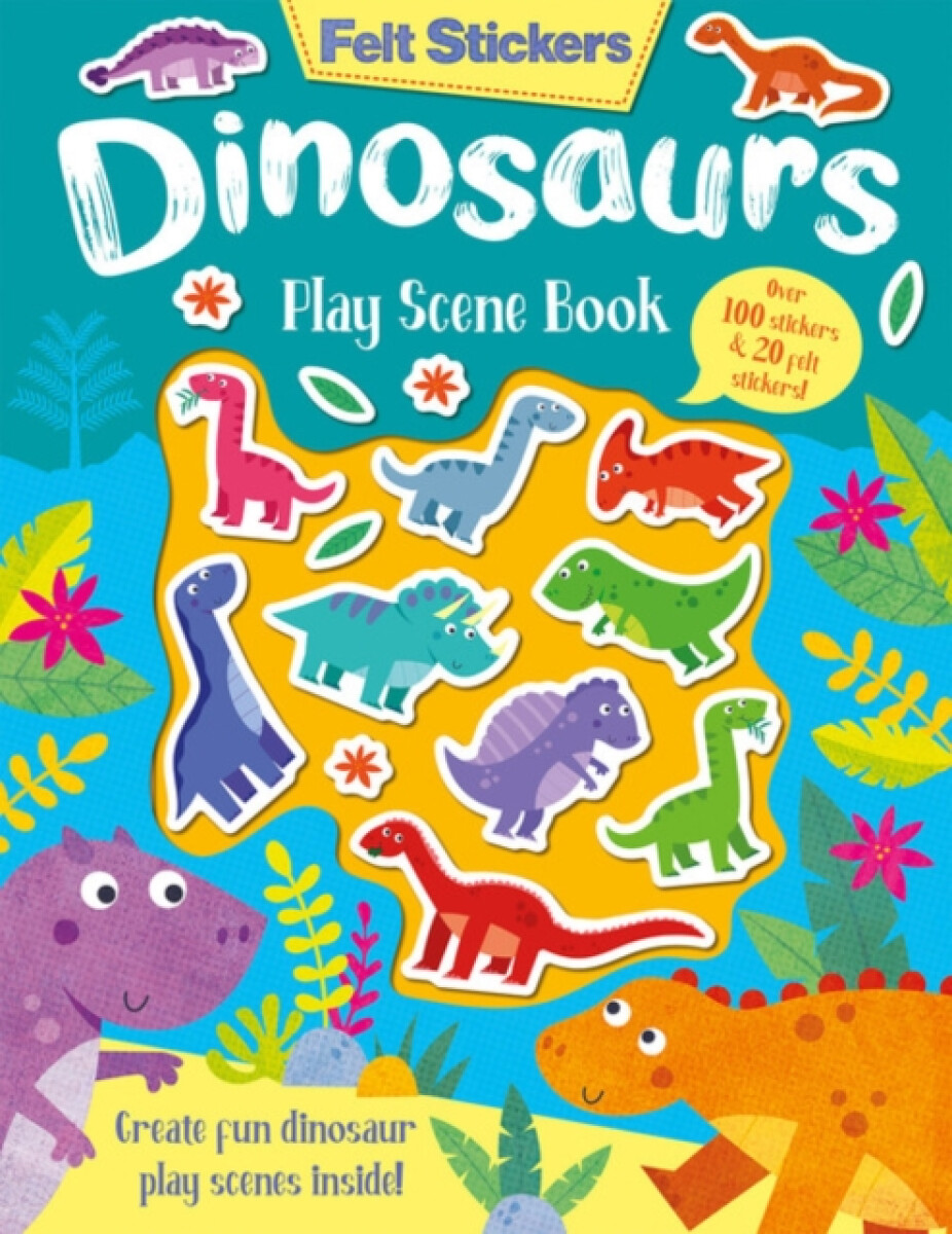 Kniha Felt Stickers Dinosaur Play Scene Book