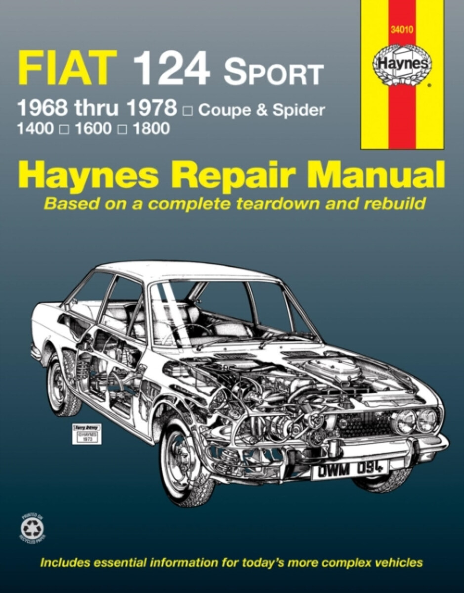 Kniha Fiat 124 Sport Coupe a Spider (1968-1978) Haynes Repair Manual (USA)