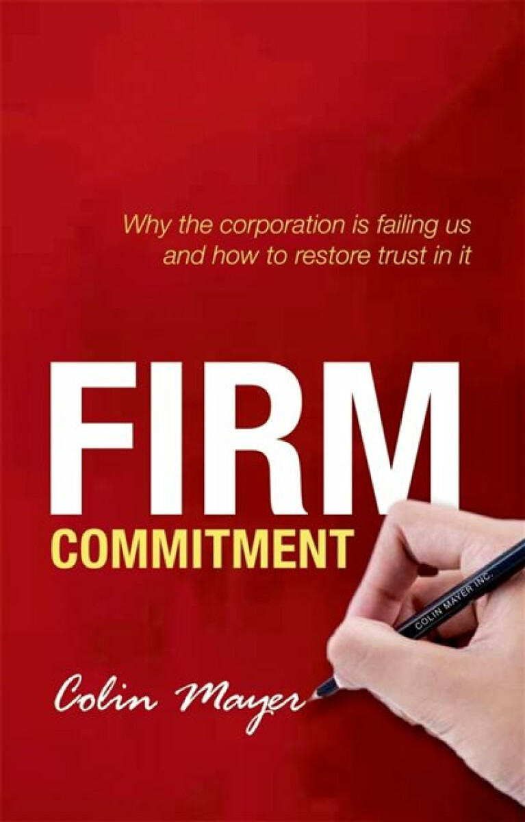 Kniha Firm Commitment