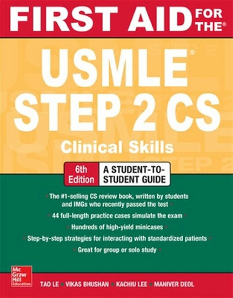 Kniha First Aid for the USMLE Step 2 CS, Sixth Edition